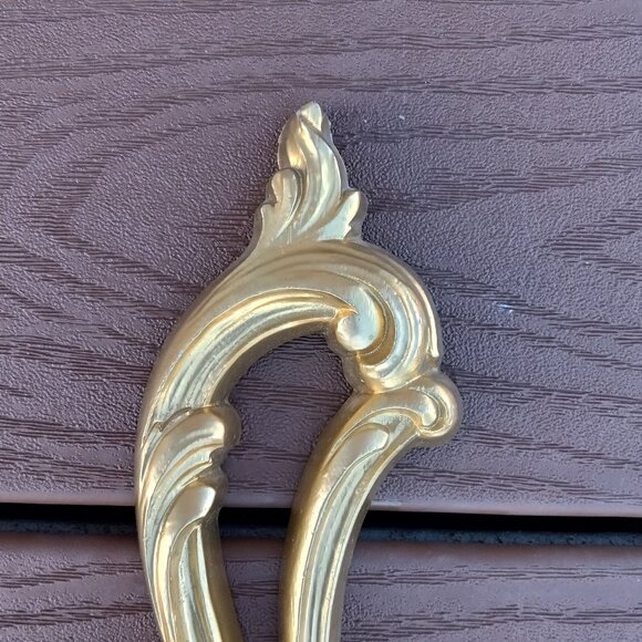 Vintage Syroco Gold Ornate Wall Sconces Candle Holders Set of 2 # 2336 DAMAGED - Picture 2 of 16